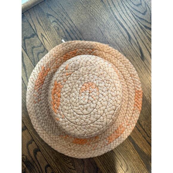 Helen Kaminski Contrasting Wide Braided Bucket Hat Natural $348 NWT main image 7